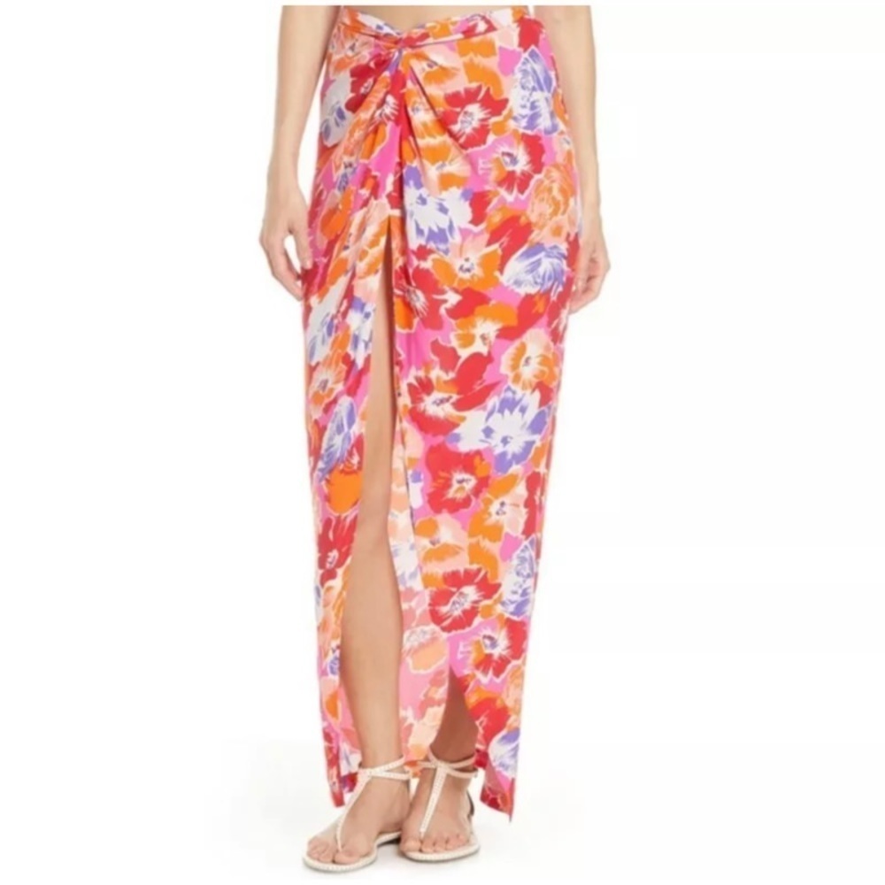 NWT L*SPACE Pink Floral Mia Cover-Up